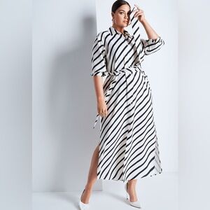 Maxi Printed Shirtdress